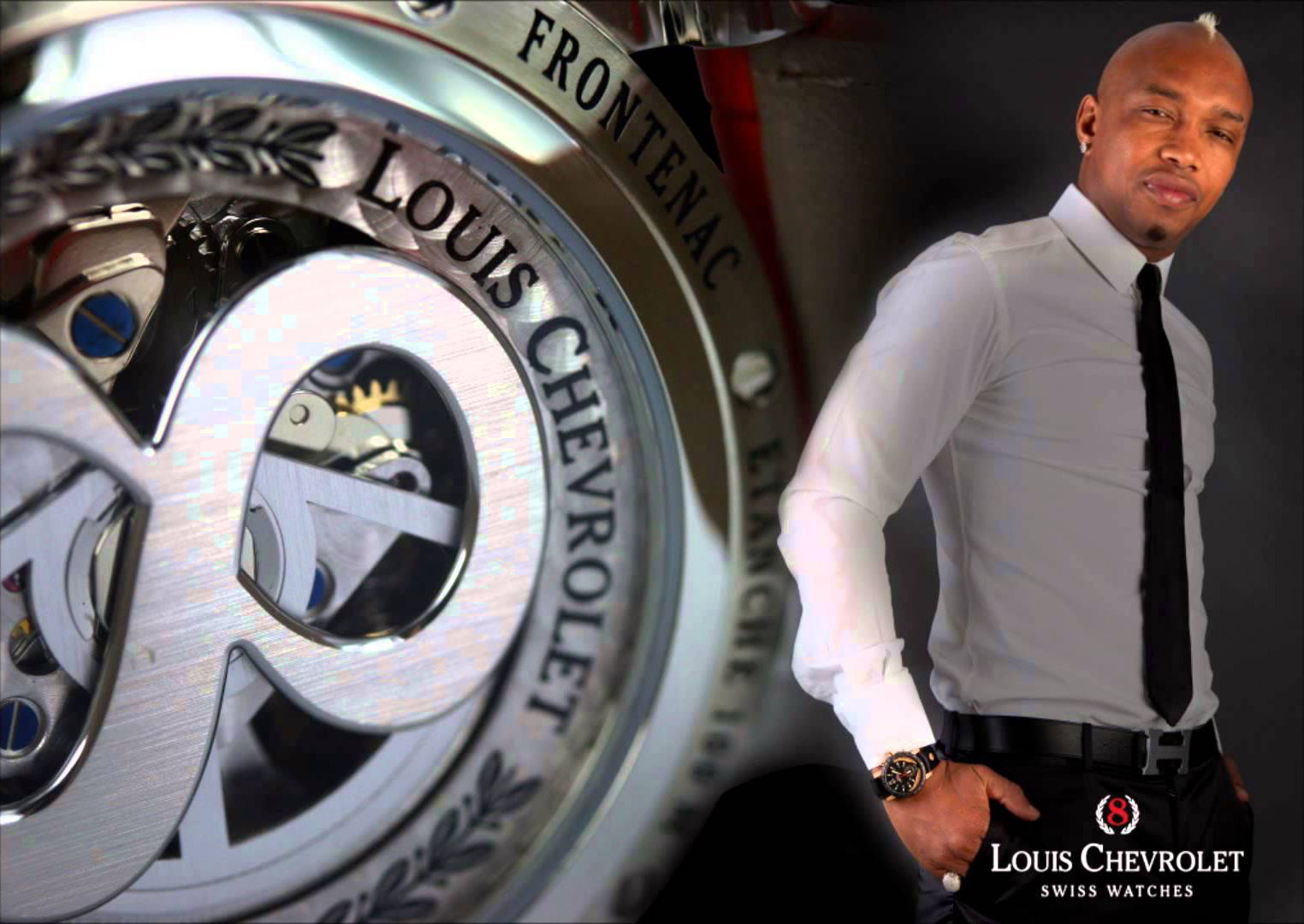 El Hadji Diouf, ambassador of Louis Chevrolet watches