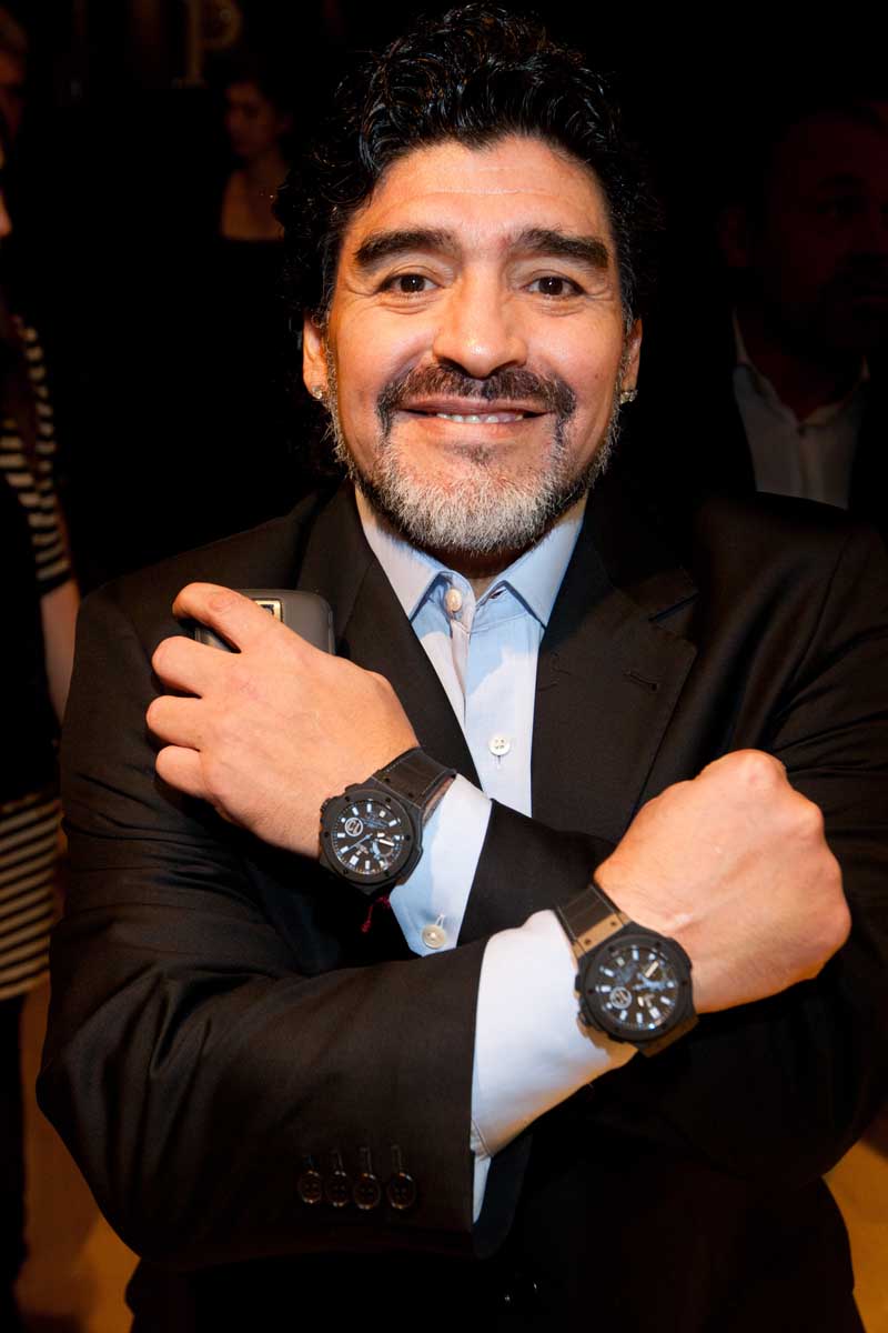 Diego Maradona, ambassador of Hublot watches