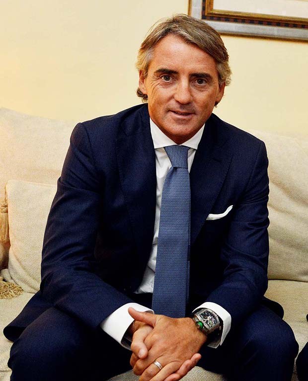 Roberto Mancini, ambassador for Richard Mille watches