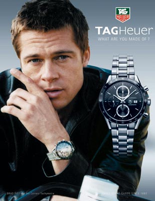 Brad Pitt Tag Heuer Carrera Watch