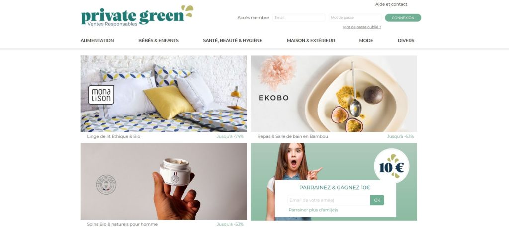 Private-Green is one of the best private sales sites