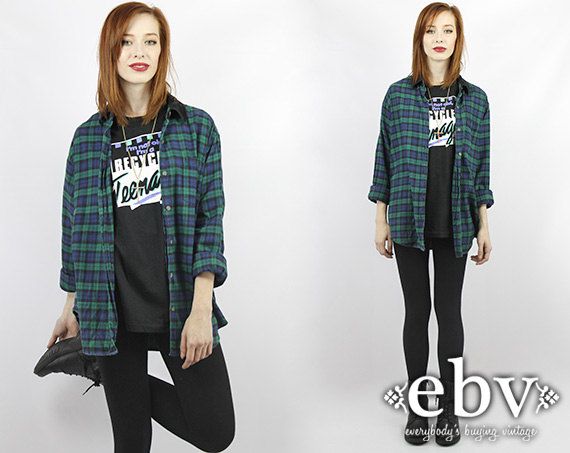 90s outfits women flannel