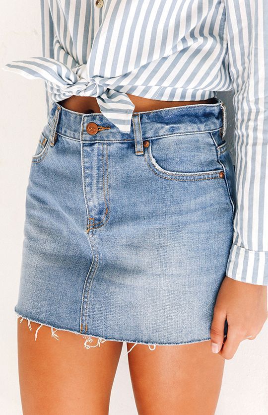90s Outfit Denim Skirt