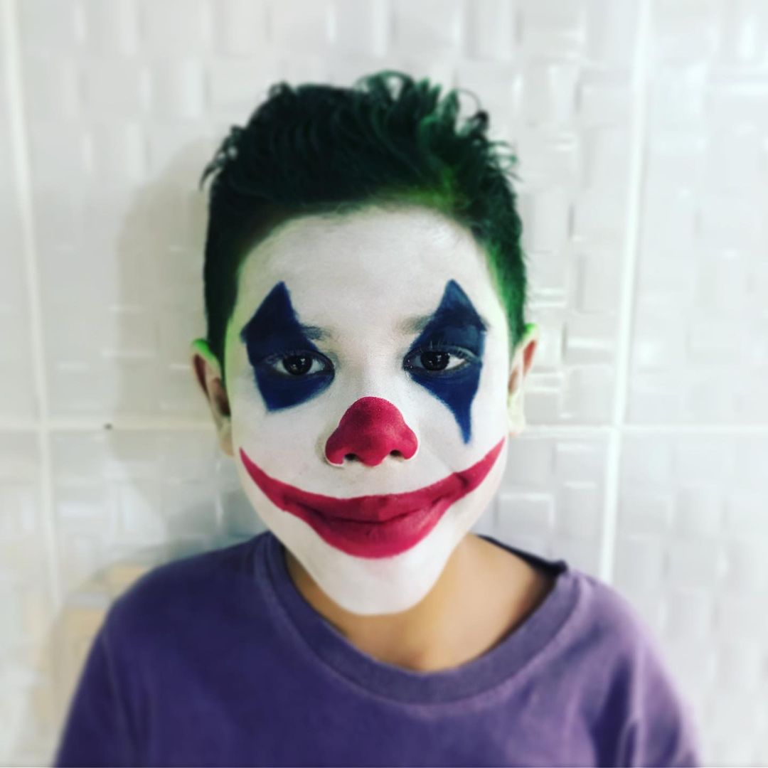 Image shows children's Halloween makeup