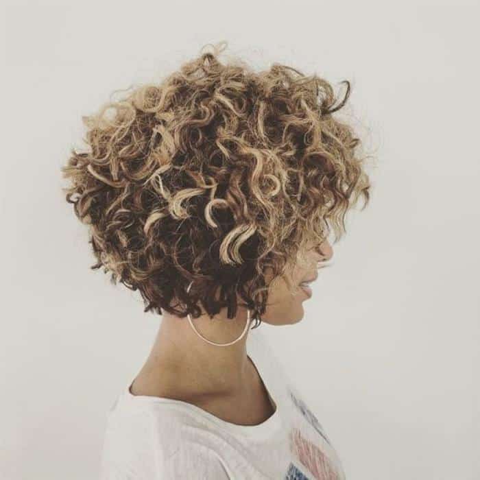 blonde curly