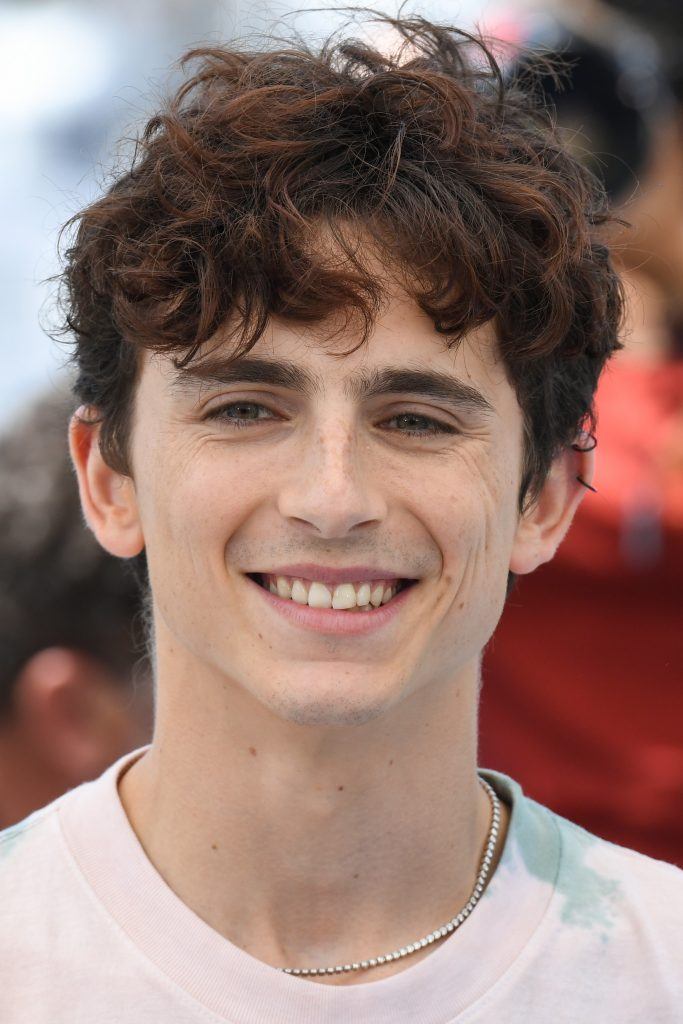 timotheé chalamet actor with short cut with bangs