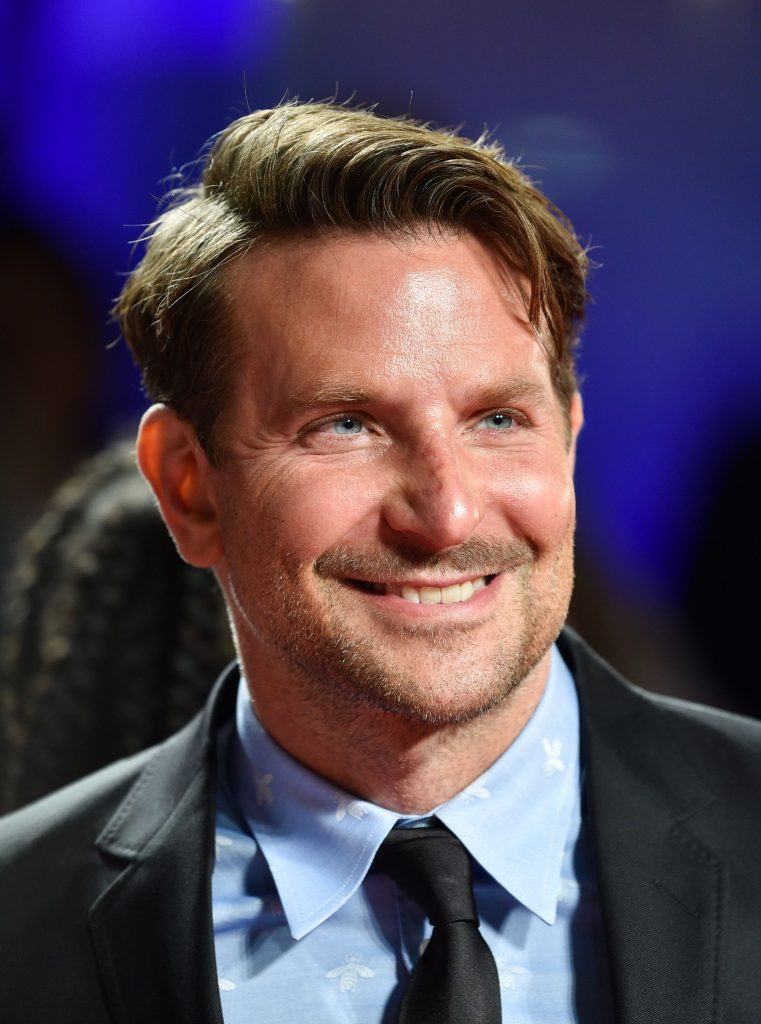 bradley cooper actor with smooth male cut