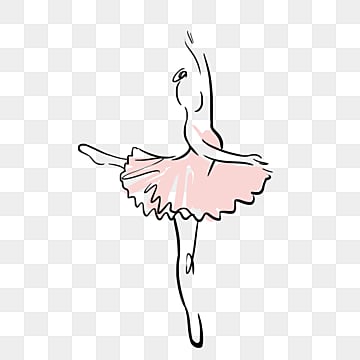 abstract line drawing female ballerina light pink, abstract, line drawing, female PNG and PSD