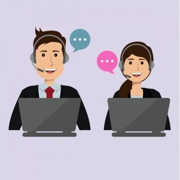 Male and Female Call Center, Office Clipart, Jobs, Network PNG and vector image material