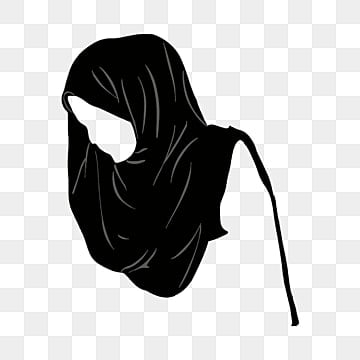 female hijab looking at the side silhouette, Scarf, Female, Download Your Head PNG and PSD