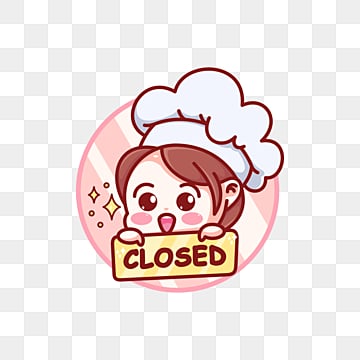 female chef holds a sign near the front of the store, Female Chef, Cute Chef PNG and vector image material