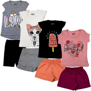 Kit 12 Wholesale Women's Children's Clothing 6 Blouses + 6 Bermuda