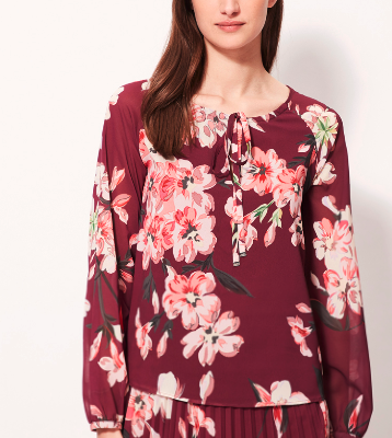 flowered blouse