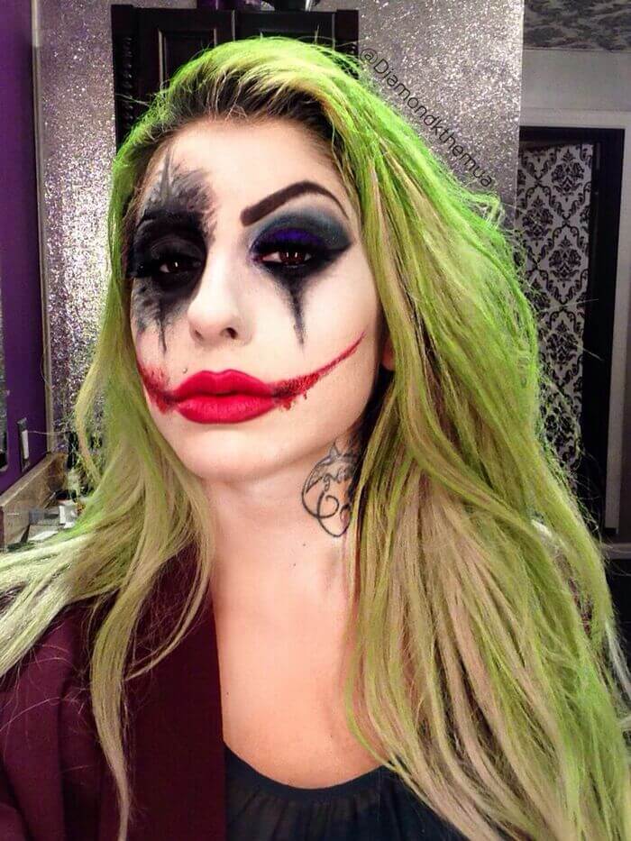 halloween joker makeup