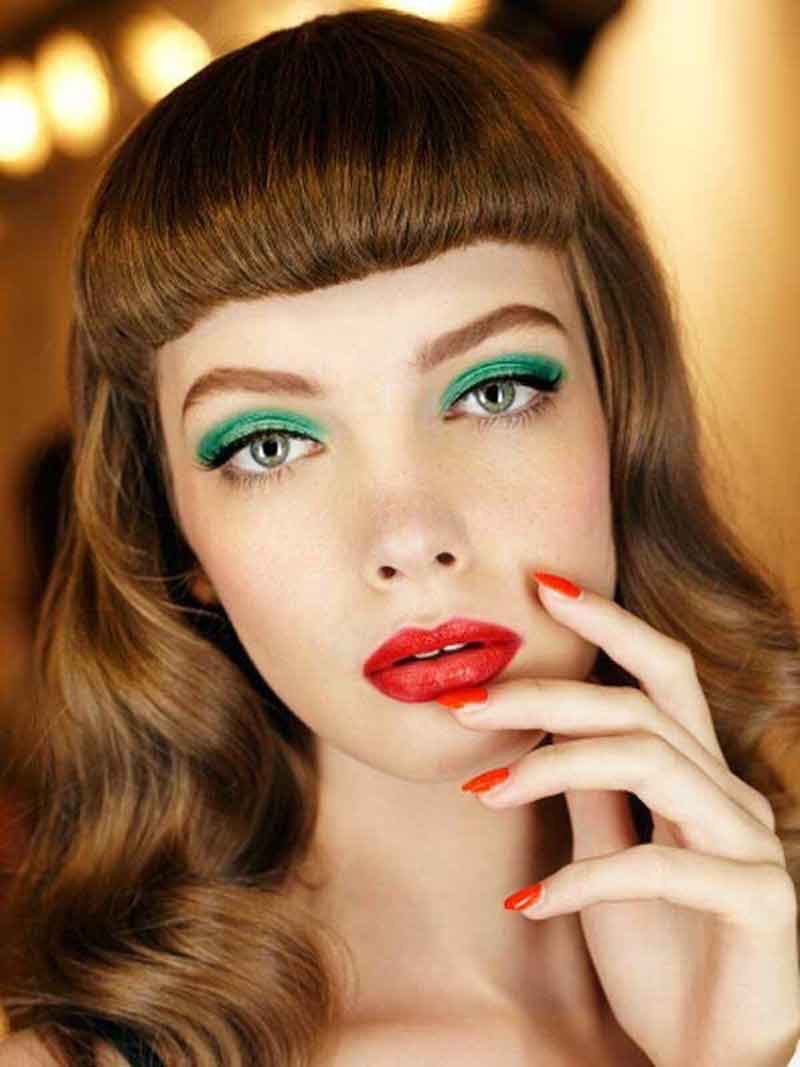 make-up-party-junina-shadow-green-lipstick-red