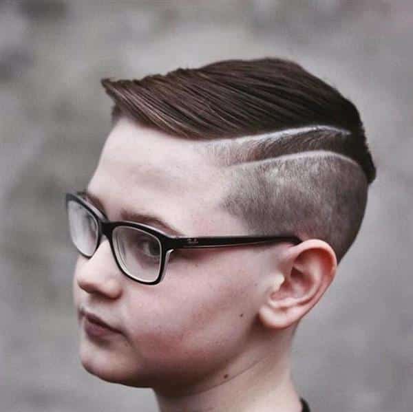 male children's hair with topknot