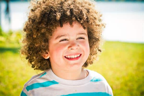male children's hair curly