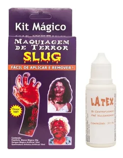 Horror Makeup Kit Slug + Latex 30 Ml Carnival Mass