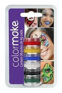 Face Ink Color Make Makeup Halloween 6 Colors Face!!!