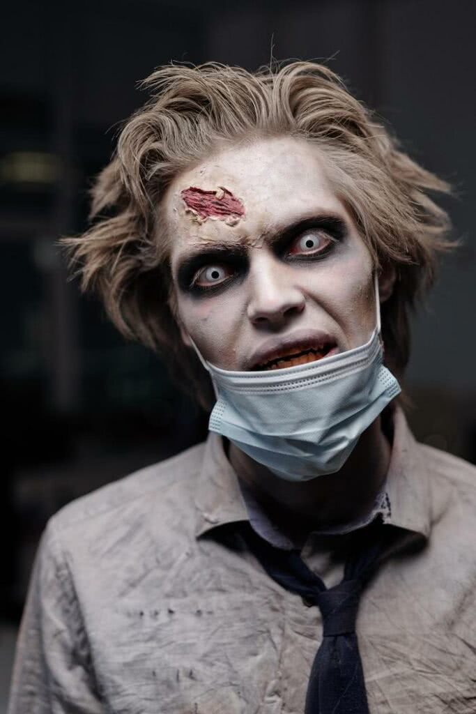 male zombie makeup