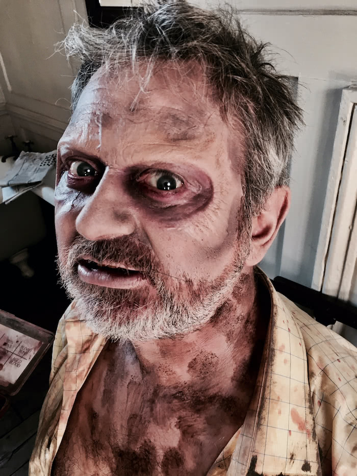 male zombie makeup