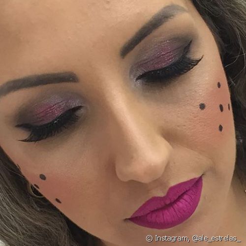 type of makeup for junina party classic purple