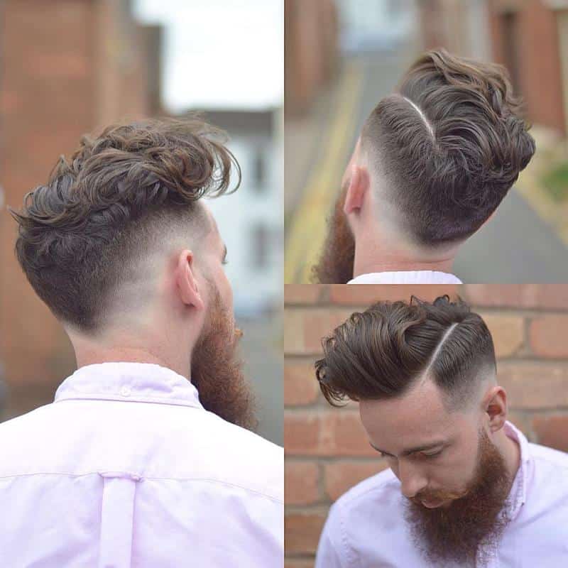 2021 male haircut with big beard