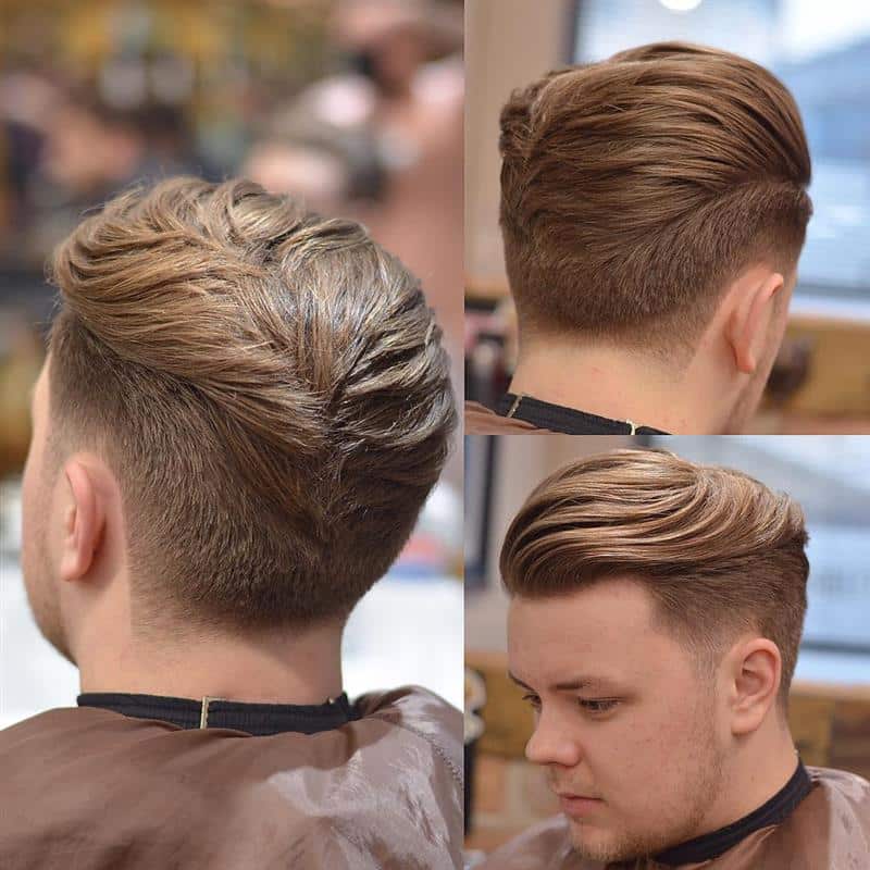 male haircut with volume on top