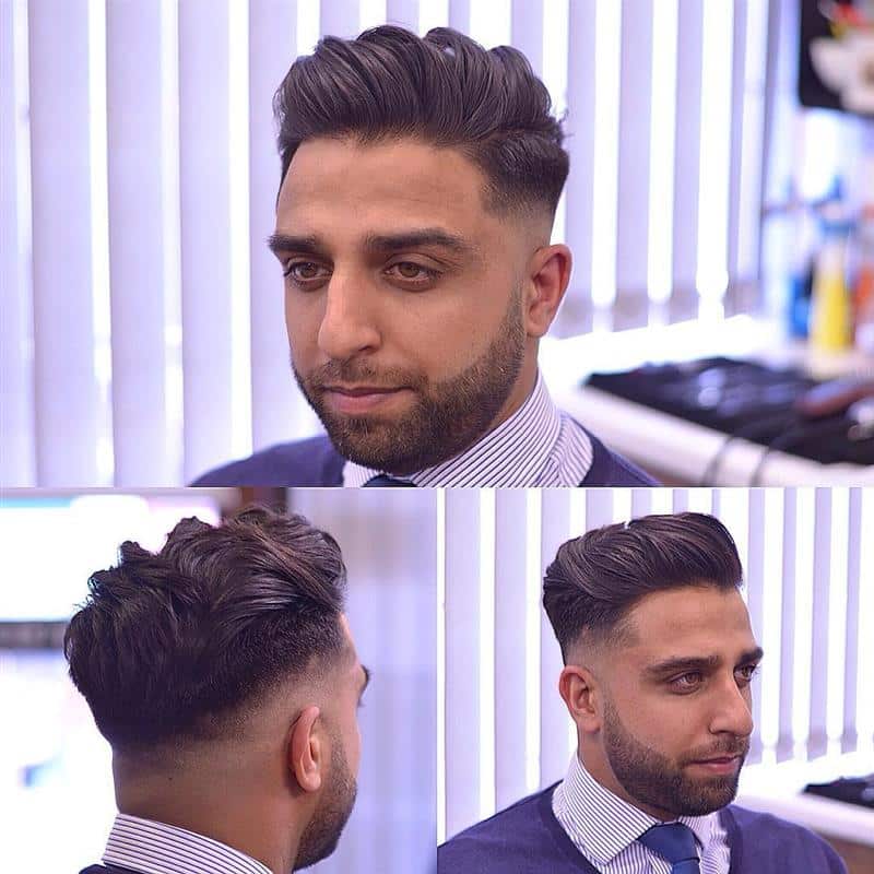 male haircut for round face