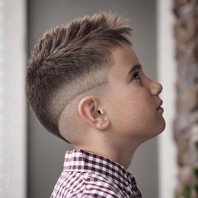 wavy male infant haircut
