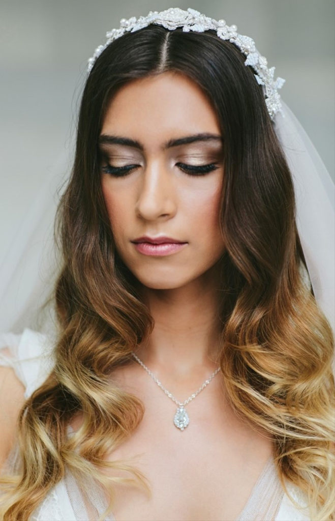 golden bride makeup