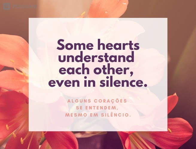 Some hearts understand each other, even in silence