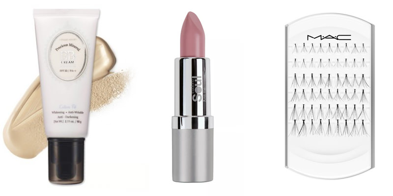 bb-cream-individual-eyelashes-and-nude-lipstick products