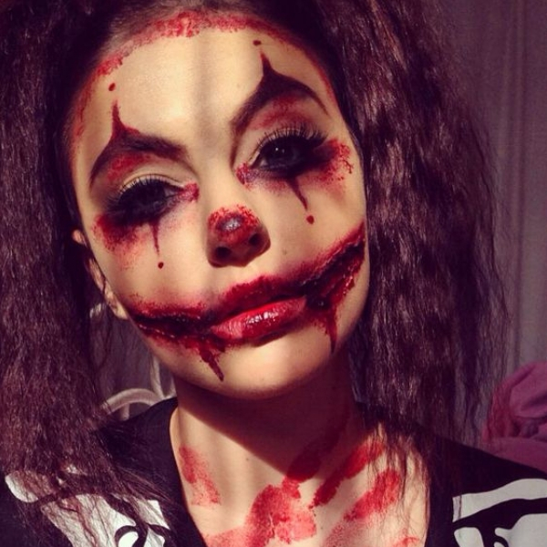 halloween clown makeup idea