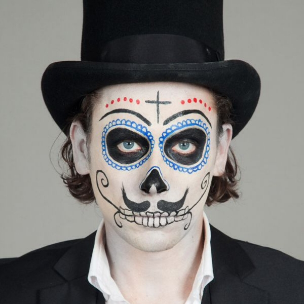 mexican skull halloween makeup idea
