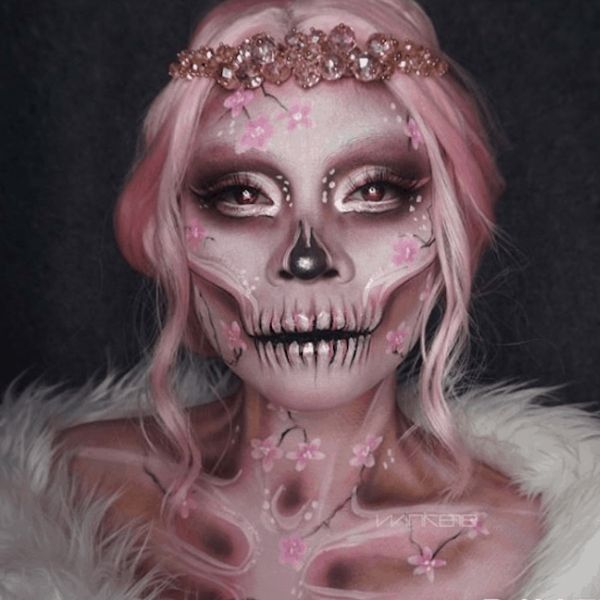make pink skull