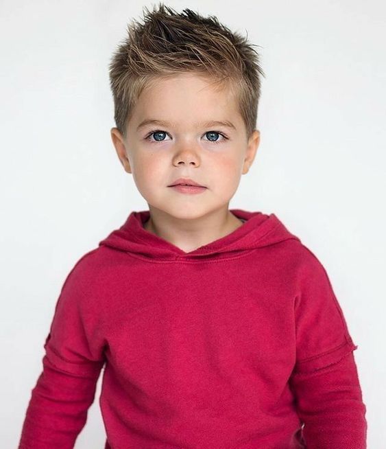 Children's male haircuts with topknot