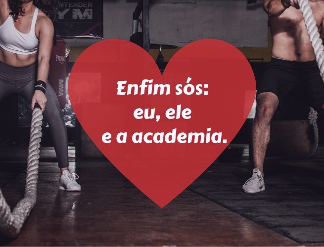 Finally alone: ​​me, him and the gym.