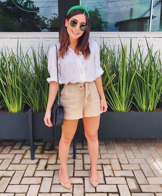 casual look with shorts