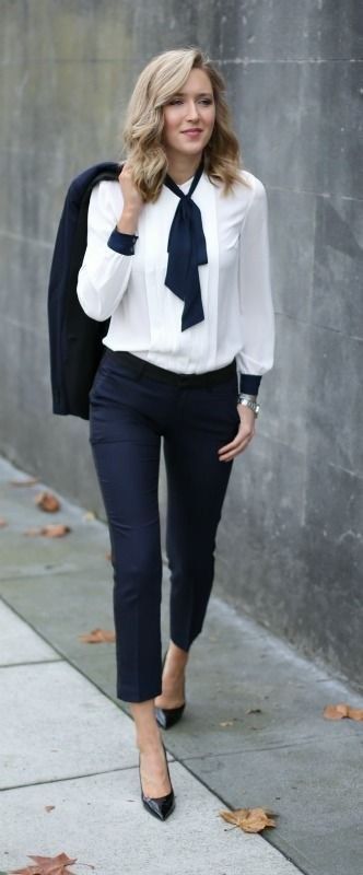 classic look with white shirt