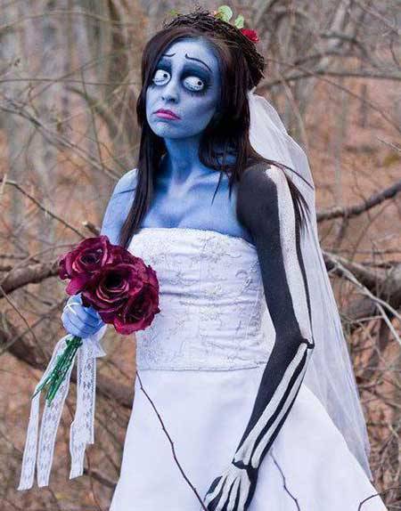 Creative and easy to make corpse bride costume