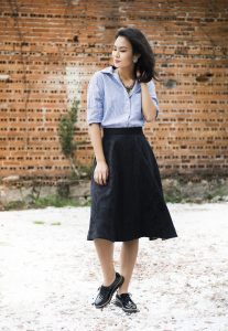 social look with midi skirt 2020