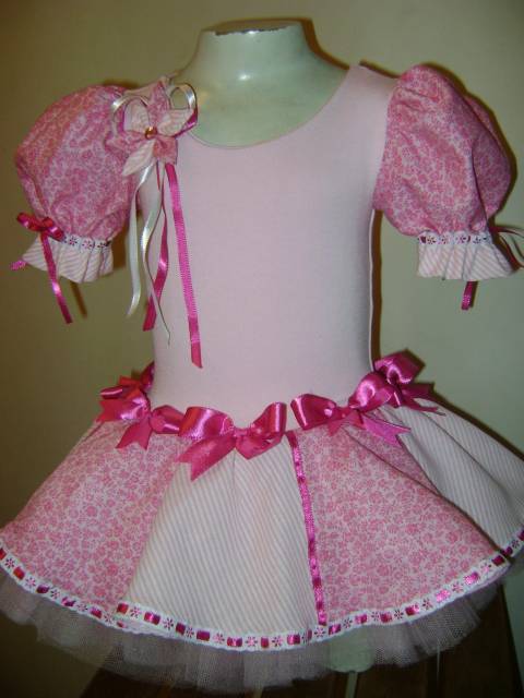 pink dress with bows