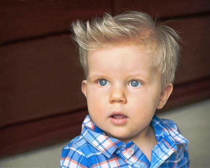 male child hair with topknot