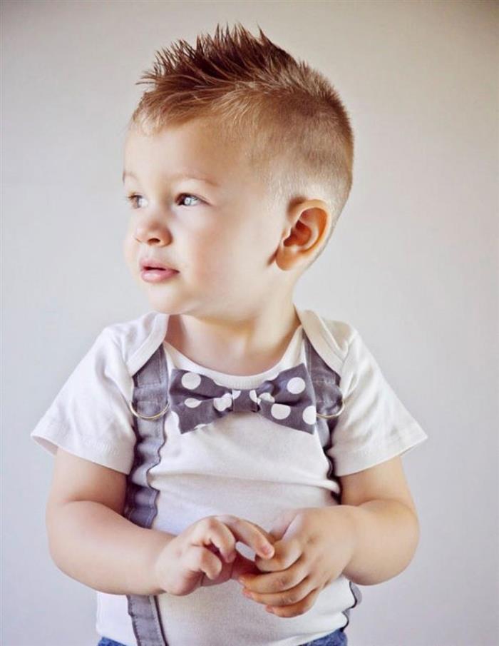 round face male infant haircut