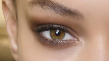 Eye makeup inspirations for evening weddings.  Beauty for the Jean-Paul Gaultier show.  (Photo: Matteo Scarpellini/imaxTree)