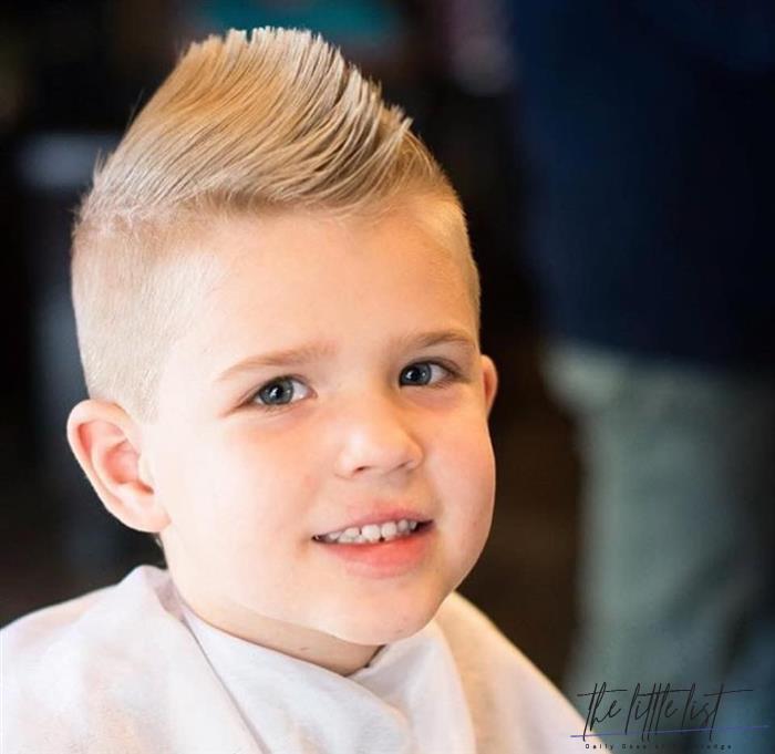 straight male children's hair with mohawk