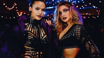 Bruna Marquezine and Sasha Meneghel celebrating Halloween in 2017 (Photo: Reproduction/Pinterest)