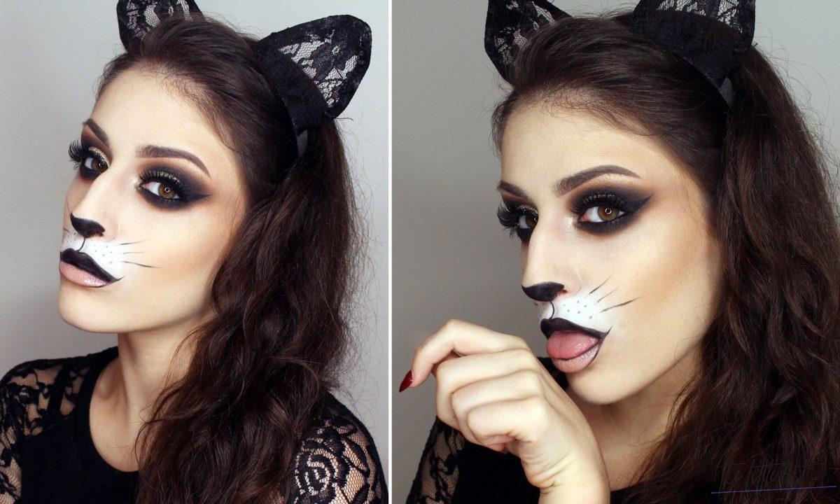cat halloween makeup