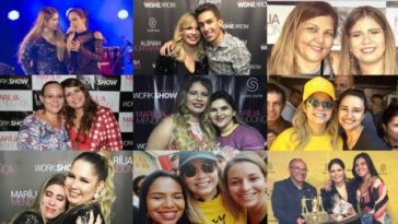 Compilation of fan photos with Marília Mendonça